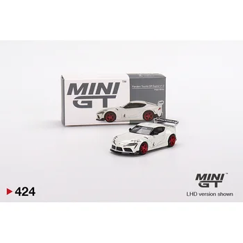 MINI GT 1:64 Pandem GR Supra V1.0 Model automobila Biser bijeli Rafting Zbirka Diorama Minijaturne igračke carros privlačno 424 na lageru