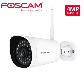 Foscam G4P Super HD 4MP (2K) WiFi Vodootporna Kamera za Sigurnost s Detekcijom Kretanja Osoba 66 metara Metak Noćni Vid IP Kamera