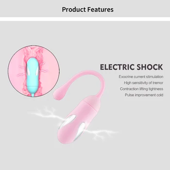 Električni Puls Utjecaj Vibrator za G-Spot Stimulans APLIKACIJU za Daljinsko Upravljanje Seks-Igračke za Parove 8 Brzina Skakanje Kitova Jaja