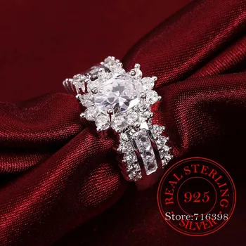 2020 Novi Nakit od 925 Sterling Srebra, Vintage Nakit AAA + Crystal Циркона, Vjenčanje Srebrni Prsten za Žene i Muškarce, Modni Nakit Anel De Prata