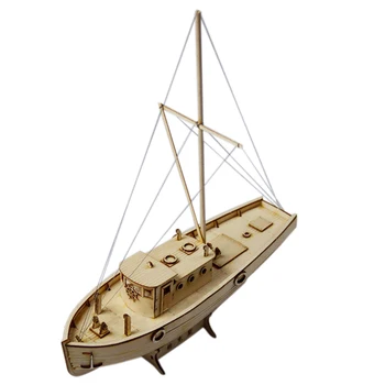 Drveni brod je Drveni model broda Model Broda U Prikupljanju Diy Postavlja Drveni Jedriličarska Brod 1:50 Skala Ukras Igračka Poklon
