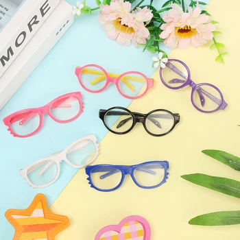 Trendy Cool Minijaturne Naočale za 18-Colne Lutke, Mini-Šarene Lutkarske Naočale, Naočale u Okrugli Ivicom, Naočale, Igračke Lutkarske Naočale