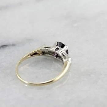 Luksuzno ukusna Crvena dijamant donje vjenčani vjenčanja ljubavno prsten veličine 6-10