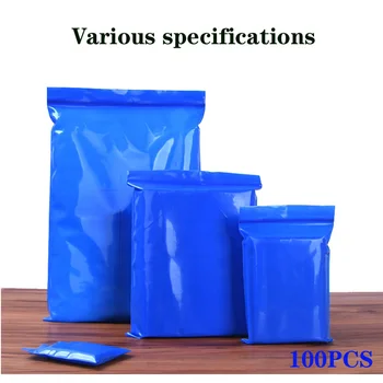 Plava Plastičnu vrećicu S Patent-zatvarač Veličina Obložen Prahu Pakiranje, Torba na Munje, Torba na munje, Vreća Za Prašinu, Torba Za Pohranu Manjih Predmeta, Reusable Torba