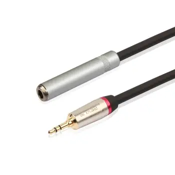 3,5 mm priključak zlatne boje do 6,35 mm 1/4 ženski kabel 3,5 Nožica Do 6,35 Priključak za Stereo Zvučnik Audio Adapter je Pretvarač Za Mikrofone