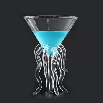 Čašu Za Koktel S Hobotnicom, Prozirna Staklena Čaša S Meduza, Čašu Za Sok 4X7A