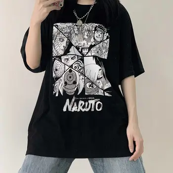 Majica sa slikom anime u retro stilu, Ženska Ljetna Ženska Košulja, Odjeća s Kratkim rukavima, Estetski Majice, t-Shirt Оверсайз, Vanjska Odjeća