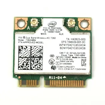 Intel 7260 intel AC 7260 INTEL 7260AC 7260HMW 802.11 ac Bežični AC + Bluetooth BT4.0 bežični wifi Pola mini-PCI-E karticu
