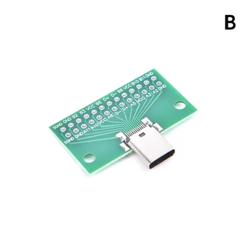 Tip C-Muški do Ženskog USB 3,1 Test tiskana pločica Adapter Tip C 24 P 2,54 mm Priključak Za Prijenos Podataka Ožičeni Kabel