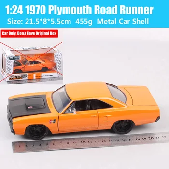 1:24 Jada 1970 Plymouth Road Runner Skala Klasičan Mišić Kar Lijevanje pod Pritiskom i Igračke Vozila, Metalne Minijature Auto za Zbirke Z20