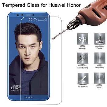 Zaštitna folija za ekran 9H za Huawei Honor 7 V8 8 Pro 7S Kaljeno Staklo Film na Honor 9 Light 10 V9 Play View 10 9 Lite