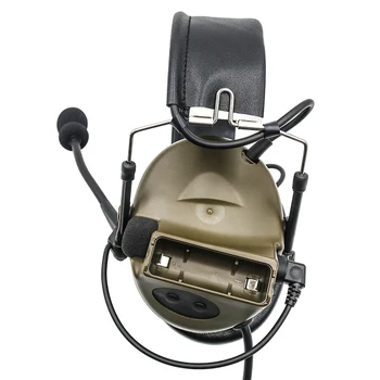 Taktička E-Slušalice za gađanje COMTAC II Buke Lovački Slušalice i U94 PZR i adapter za kacigu ARC