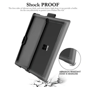 Za Microsoft Surface Pro 3/4/5/6/7 Torbica za tablet Silikon Čvrsta Torbica šok-dokaz Univerzalna Zaštitna torbica Posao