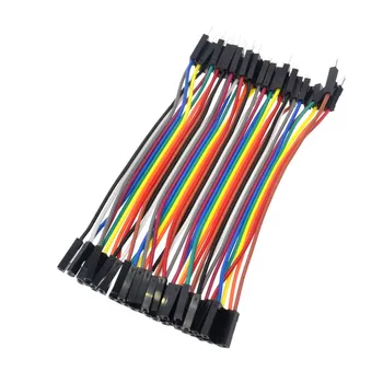40шт 10 cm 2,54 mm 1pin 1p-1p nožica-ženski kabel za povezivanje Dupont kabel za Arduino