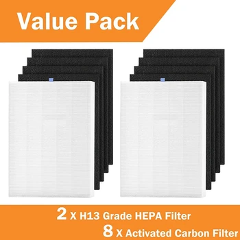 Ovaj uložak HEPA filtar za pročišćavanje zraka Winix C545 zamjenjuje filter 1712-0096-00, 2 filter HEPA i 8 ugljenom