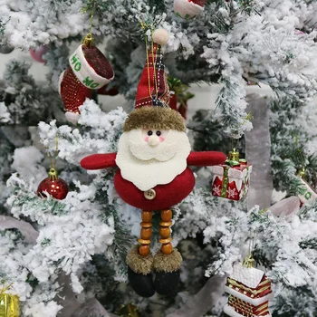 Sretan Božić Objesiti Ukras Božićni Snjegović Stablo Viseće Dekoracije Dar Djed Mraz Sjeverni Jelen Igračka Lutka Objesiti Ukras