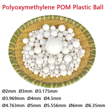 Bijela plastična kuglica od Полиоксиметилена POM Ø2 3 3.175 3.969 4 4.5 4.763 5 5.556 6 6.35 Lopta točnost mm solidan za industrijske polja