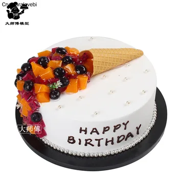 1pc kolači za rođendane model simulacijski model voćni mousse kolača izlog uzorci lažna torta umjetne ukrase za tortu