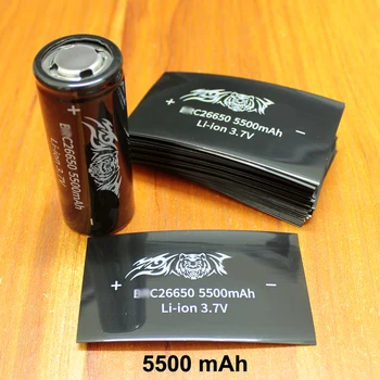 100 kom./lot 26650 26700 litij baterija PVC термоусадочный rukava Kapacitet baterije oznaka vanjska ljuska pakiranje shrink wrap