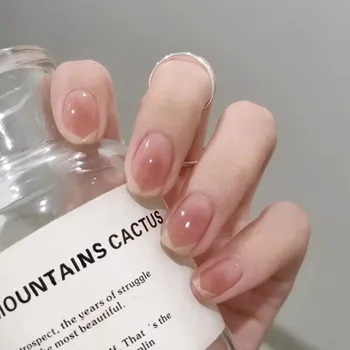 24шт nosive kratke nadzemni nokte s ljepilom akril umjetni zakrpe za nokte prirodne nokte s dizajnom potpuno pokriva balet nadzemni nokte