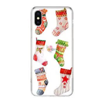 Božićni Najbolji Poklon Snow Torbica Za Telefon iPhone 14 13 12 11 Pro Max MiNi X XS XR 6 6s 7 8 Plus 5 5s SE Mekana Torbica