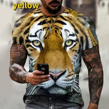 Muška/Ženska Moda Majica sa 3d Ispis Tigar, Zabavne Majice sa Životinjama