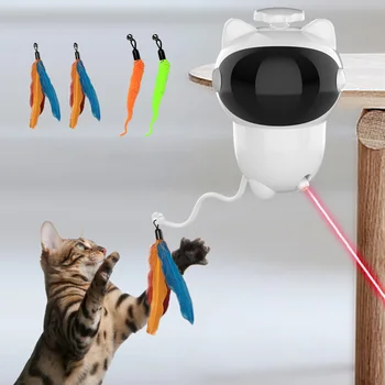 Punjiva Mačji Teaser Smiješne Mačke Štap Vrti Olovku Interaktivna Igra Bogata Samostalno Igra za Kućne Ljubimce i Pribor
