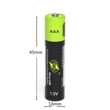 ZNTER 1,5 v AAA Punjiva Baterija 600 mah USB Punjiva Litij-Polimer Baterija Brzo Punjenje preko Micro USB Direct isporuka