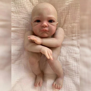 21 inčni Obojene Setove Od Umjetnika Reborn Baby August Probudi Realno Kvalitetne Lutke u nesastavljeni Za Djevojčice