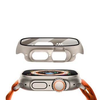 Staklo + torbica Za Apple Watch Ultra 49 mm remen smartwatch PC Branik + Zaštitna folija Za Ekran Kaljeno Pokrivenost iwatch series pribor za trake