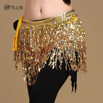 Lady Žene Trbušni Ples Hip Šal Pribor Zona Suknja Sa Zlatnim Ples trbuha Ton Kovanice Struk Lanac Papir za pakiranje, Odjeću Za Odrasle Ples