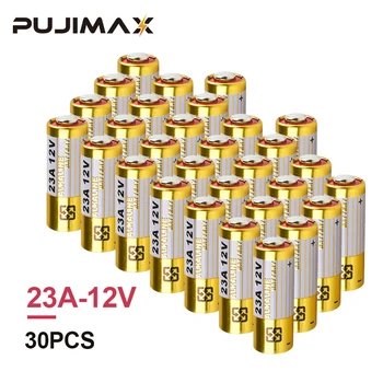 PUJIMAX 30 kom. Alkalna Suha Baterija 23A 12 U E-Igračka Jednokratna Bateria 8F10R 8LR23 CA20 A23 Baterija Za sat Visokog Kapaciteta