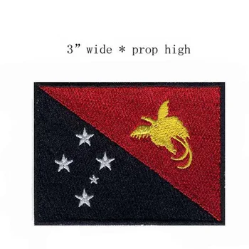 Vez zastava Papua Nova Gvineja širine 3 cm /Vode na skrpan
