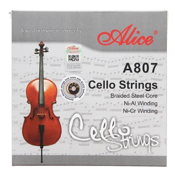 Žice za violončelo Alice A807 sa čeličnim Jezgrom u cijevi pleter