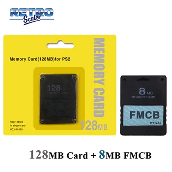 Memorijska kartica s funkcijom očuvanja 128 MB za PS2 i V1.953 FMCB Besplatna karta McBoot 8 MB 16 MB 32 MB 64 MB za PS2