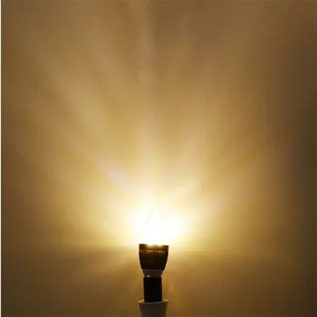 Zatamnjen E12 Led Svijećnjaci Lampe 3/6/9 W Svijeća Luster Lampa 110 Zlatni/Srebrni/Brončana Topli Neutralni Hladno Bijela