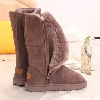Hit prodaje 2022 godine, Zima Ženske cipele od umjetne antilop, Tople ženske Zimske čizme, zimske Pliš Udobne zimske cipele s debelim potplatima s patentnim zatvaračem
