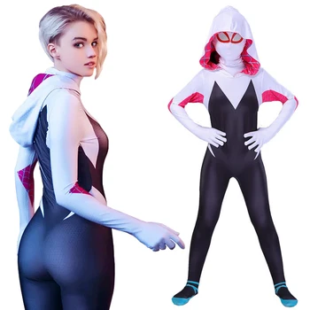 Marvel superheroj Spiderman Cosplay Odijelo Anime U Stihovima Pauk Pauk Gwen Stacy Kombinezon Body za Djecu I Odrasle