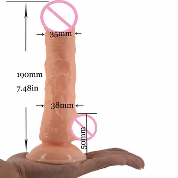 Osjećaj na koži je Realan Dildo blagi Tekući Veliki Veliki Penis sisanje čaša Vibrator Seks Igračke za Žene Odrasla Ženska Masturbacija