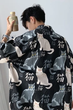 Muška Cool Godišnje Slobodna Muška/Ženska t-Shirt, Casual Majica s anime Mačka i Kratkih Rukava, Ljetna Majica, Majice, Majica, košulja, lijep lijeni 2021