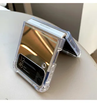 Kozmetičko Ogledalo za Samsung Z Flip 3 4 Torbica Luksuzni šok-dokaz za Samsung Galaxy Z Flip 4 3 Z3 Z4 Flip4 Flip3 Tanki Tvrdi Torbica