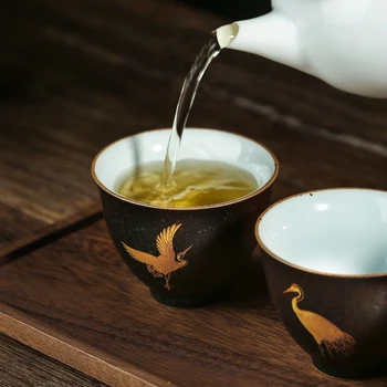 TANGPIN keramičke čajna šalica leteći crane porculan šalica kineski kung-fu šalica posuđe za piće 50 ml