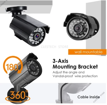 SONY-IMX326 CCTV Mini AHD Kamera 5MP 4MP 3MP 2MP 1080P FULL Digital HD AHD-H in/vanjski Vodootporan IR za noćni vid Dječji monitor