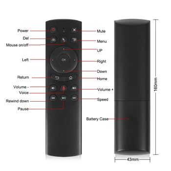 Kebidu G20 Glasovno Upravljanje 2,4 G Bežični Uređaj G20S Fly Air Miš Tipkovnica Sa Senzorom Pokreta Mini Daljinski Upravljač Za Android TV Box PC
