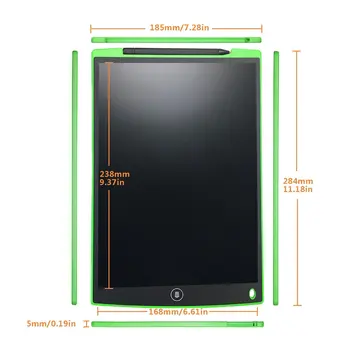 12 Inča E-Daska Za Crtanje, LCD Ekran Tableta Za Pisanje Bilježnica Za Rukopisa S Ručkom Digitalni Grafički Tablet Za Crtanje Dar 2022