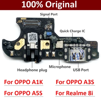 Originalni USB Priključak Za Punjenje Punjač Naknada Fleksibilan Kabel Za Oppo A1k A3S A5S Realme 8i Priključak Za priključnu stanicu S Mikrofonom