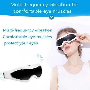 Bežični Električni Jastuk Za Oči Magnetski Vibracioni Masaža Glasse Model Baterije USB Punjiva 9 profila Uređaj Za Njegu Očiju Pametna Maska