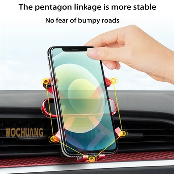Auto Držač Mobilnog Telefona Za Mitsubishi Pajero V97 2016-2022 Rotiraju za 360 Stupnjeva GPS Poseban prilog Potporanj Pribor