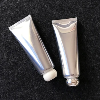 80 ml Srebrna Aluminijska Plastične Kozmetičke Bočice 80 g Krema Za Ruke Releaser Materijal za Šampon i Losion za pakiranje Boce Besplatna Dostava