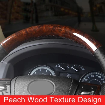 Za 2018 - Toyota 4Runner Ručno Šivanje Navlaka volana N280 od prave kože breskve drveta Modifikacija unutarnje uređenje